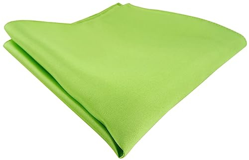 TigerTie satin sidenduk i ljusgrön enfärgad - linneduk 100 % siden