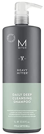 Paul Mitchell Heavy Hitter Deep Cleansing Shampoo - tiefenreinigendes Pflege-Shampoo für Männer, Removing Shampoo für die tägliche Haar-Pflege, 1000 ml