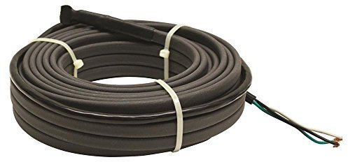 King Electric SRP246-62 Pre-Assembled Self-Regulating Pipe Trace Roof/Gutter De-Icing Heating Cable, 240-Volt, 375 W, 240 V, Black, 62.5-ft