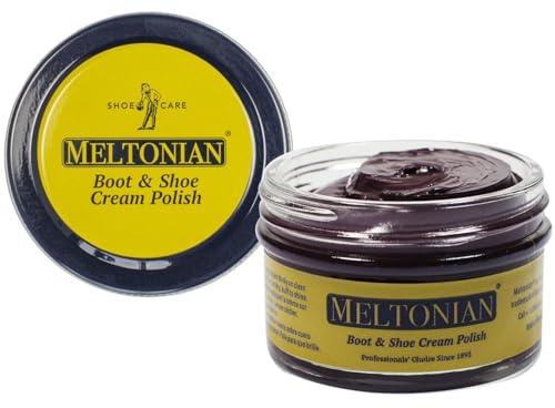 Meltonian Cream Shoe Polish - Boot Polish, Leather Shoe Polish Oil Based with Beeswax - Restores & Protects, 60+ Colors, Cordovan
