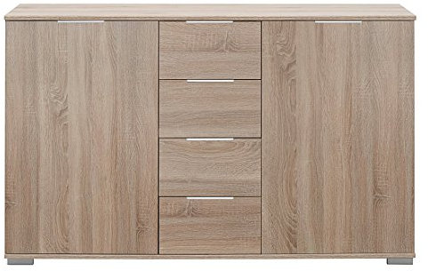 Wimex Kommode/ Kombikommode Easy Plus, (B/H/T) 225 x 38 x 130 cm, Eiche Sägegrau