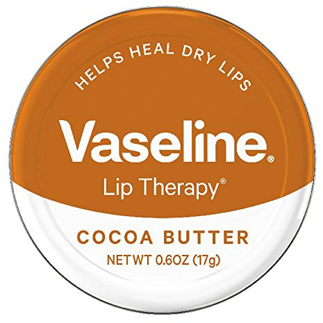 Vaseline Lip Therapy Lip Balm Tin, Cocoa Butter, 0.6 oz