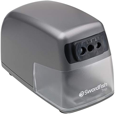Swordfish 'Trio' Electric Pencil Sharpener 8/9.5/11mm ref 40906