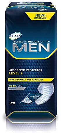 VAT EXEMPT Tena Men Level 2 Super Saver 6 Packs Of 20
