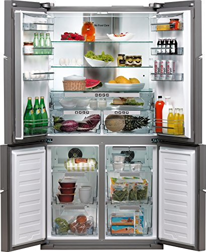 Bauknecht KSN 4T A+ IN Réfrigérateur/COngélateur Side By Side - Hauteur : 185 cm - 459 kWh/an - Compartiment réfrigérateur : 362 l - Compartiment congélateur : 164 l - Système Nofrost pour en finir avec la corvée de dégivrage- Inox