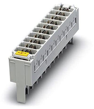 PHOENIX CONTACT CT 10-2/2-GS Grobschutzmagazin CT zur Aufnahme von 20 2-Elektroden-Gasableitern der Bauform H, 113mm Breite, 5 Stück