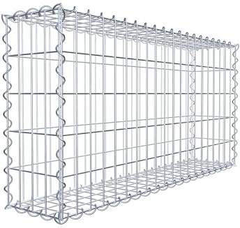 GABIONA | Paniers en Gabion carré | Paniers en Treillis résistants aux imtempéries | Dimensions 100L x 50h x 20P centimètres
