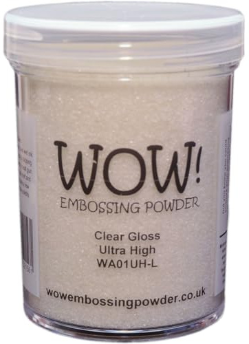 Wow! Embossing Powder Large Jar 160ml-Clear Gloss Ultra High