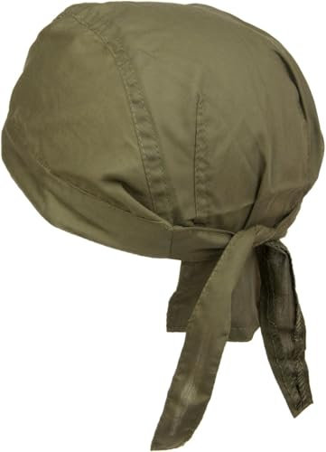 styleBREAKER Bandana Kopftuch für Damen und Herren verstellbar Zandana Bikertuch Polyester-Baumwollmix, Farbe:Oliv