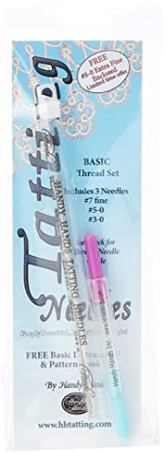 Handy Hands 3-Piece Tatting Needles Set for Thread,Gray