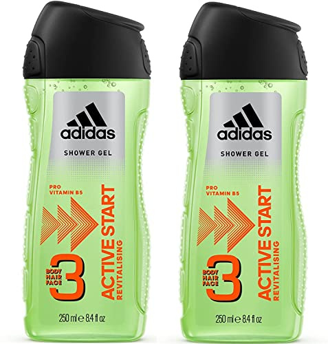 Adidas Active Start Dusche, 250 ml, 2 Stück