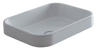 Galassia Lavabo Incasso soprapiano Meg 11 50x38xh7cm Bianco