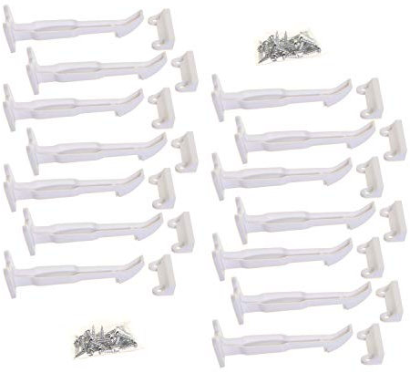 Dreambaby Safety Catches for Cupboards & Drawers - Childproof Locks & Latches for Kitchen Cabinets - 14 Pack