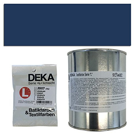 CREATIV DISCOUNT NEU Textilfarbe/Batikfarben/Stoff-Färbefarben, Serie L, 10g, Dunkelblau