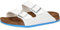BIRKENSTOCK Arizona Birko-Flor, Unisex Adulto, Blanco/Azul, Talla 47