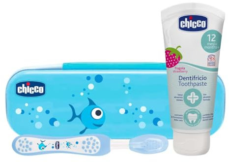 Chicco - Dentifrice Fraise Au Fluor , Bleu 3 Unité (Lot De 1)