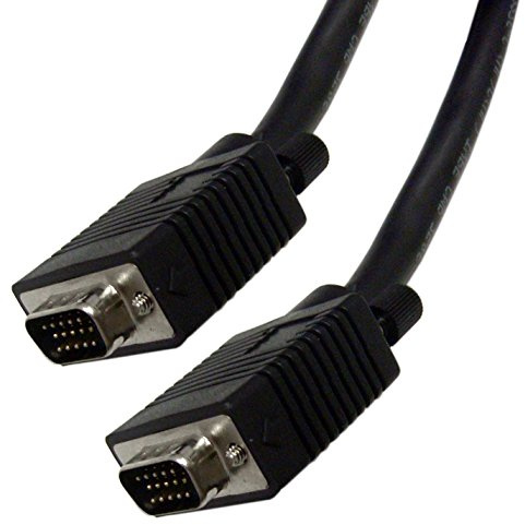Logilink VGA Monitor Kabel 10m HD DSUB 15-pin(männlich/männlich, 2-fache Abschirmung, Ferritkern) schwarz