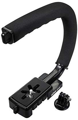 DÖRR kamerahandtag GP-01 för kompakta och systemkameror och liten videokamera, inklusive stativadapter med kamerafotografering för GoPro kameror