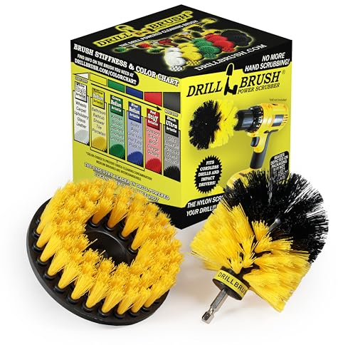 Bathroom Accessories - Cleaning Supplies - Drill Brush Shower Cleaner - Bathtub - Bath Mat - Sink - Bidet - Grout Cleaner - Shower Door - Scrub Brush - Carpet - Tile - Flooring - Tub Cleaning Brushes