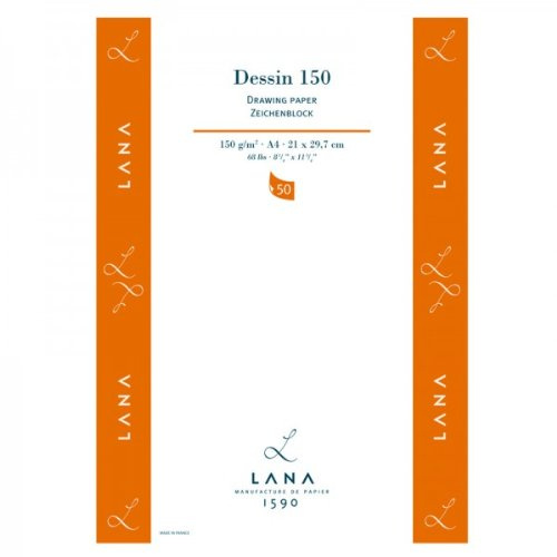 Lana DESSIN Zeichenpapier, 50 Blatt, 150g, DIN A4