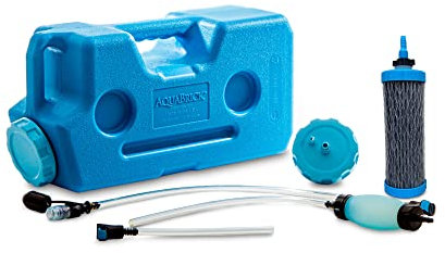 AquaBrick Water Purifier System - Camping or Emergency water filter (Removes: Virus, Bacteria, Cryptosporidium) Cleans contaminated water. The only filter on the market tested to 'end-of-life'