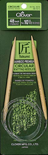 Takumi Bamboo Circular Knitting Needles 48 - Size 10.5/6.5mm