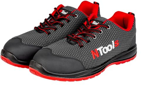 NTools PT 200 Scarpe Antinfortunistiche Uomo Leggere S1 SRC | Puntale in Composito 200J, Sistema PUTEK Ultra Resistente, Traspiranti e Leggere | Taglia 43 (Suola 27,9 cm)