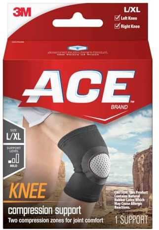 ACE Brand Compression Knee Support Neoprene, Large/X- Large