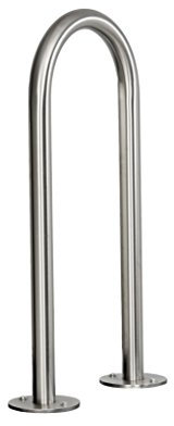 Heibi Briefkastenständer zum Andübeln, Edelstahl