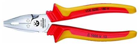 Alicates combinados VDE Power con manguitos aislantes VDE