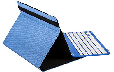 SILVERHT - Funda Universal Gripcase con Teclado Bluetooth para Tablet de 9 a 11 Pulgadas con función Soporte. Teclado QWERTY en Español. Contiene la Letra Ñ.