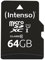 Intenso Premium microSDXC 64GB Class 10 UHS-I Speicherkarte inkl. SD-Adapter (bis zu 90 MB/s), schwarz