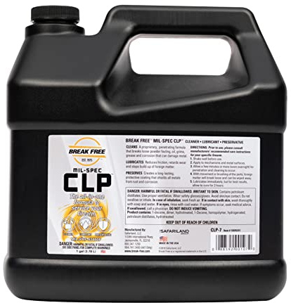 Break Free CLP Cleaner Lubricant and Preservative Gun Cleaner, CLP-7, Gallon Jug,Synthetic Oil, 3.78 L