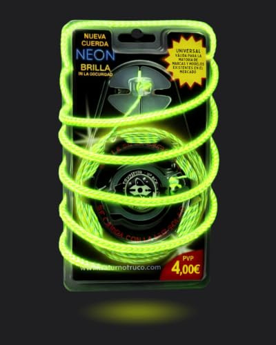 Space TROMPOS - Cuerda Luminiscente Verde Flúor para Peonzas