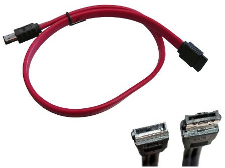 KALEA-INFORMATIQUE Cordon de Liaison e-SATA vers SATA 1m pour Relier Un périphérique eSATA sur Une Prise SATA Interne ou Externe