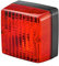 HELLA 2NE 003 315-011 Nebelschlussleuchte - Halogen - 12V - Anbau - Lichtscheibenfarbe: rot - Stecker: Flachstecker - rechts/links