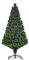 HOMCOM Weihnachtsbaum künstlicher Christbaum Tannenbaum LED Lichtfaser Baum mit Metallständer, Glasfaser-Farbwechsler, grün, 150 cm