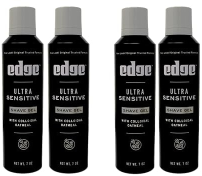 Edge Shave Gel Ultra Sensitive, Fragrance Free 7 oz ( Pack of 4)