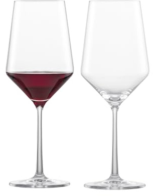 Schott Zwiesel Vetro Cristallo Tristan. Bicchieri da Collezione, Senza Stelo, Bicchieri da Vino Rosso Bordeaux, 524,5 Grammi, Set da 6, Vetro, Clear, 2 Pezzi