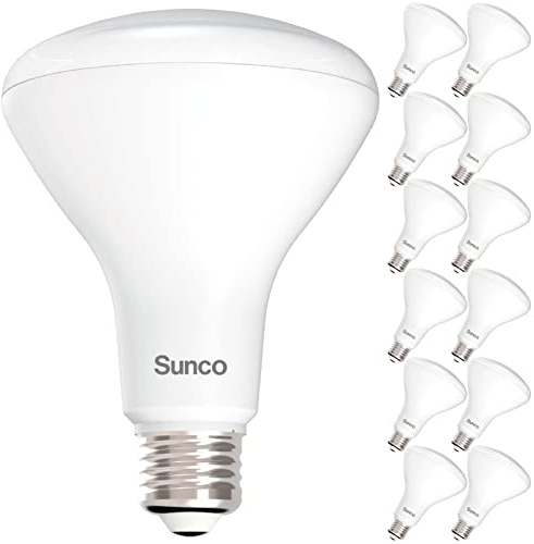 Sunco 12 Pack BR30 Light Bulbs LED, Recessed Can Light Bulbs, Indoor Flood Bulb, 850 LM, 11W (65W Equivalent), 5000K Daylight LED Bulb, Dimmable, E26 Base, for Home, Kitchen, Bedroom UL