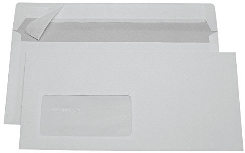 Soennecken Briefhülle 1305 DIN lang 80g mF hk hf weiß 1.000 St./Pack.