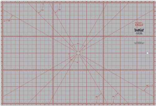 TrueCut Double Sided Self Healing Rotary Cutter Mat | Cutting Mat with 5 Layers of PVC Plastic | Self Healing Rotary Cutting Mat | Easy to See Markings (24x36 Cutting Mat)