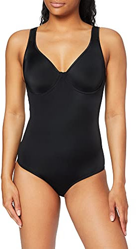 Sassa Damen Formender Body doppelt vorgeformt 00903, Einfarbig, Gr. 95B, Schwarz (Schwarz 00500)