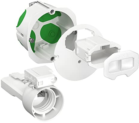 Schneider Electric - Multifix Air DCL, boîte d'applique avec couvercle affleurant, connect, douille - IMT35026