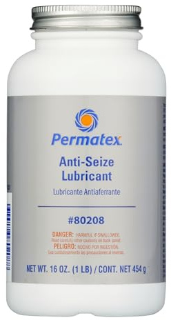 Permatex 80208 Anti-Seize Lubricant with Brush Top Bottle, 16 oz., Silver