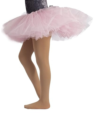 CALZITALY - Medias De Ballet Para Niñas | Panty Microfibra | 40 Den | Rosa, Blanco, Negro, Natural | Calcetería Italiana (6 Años, Natural)