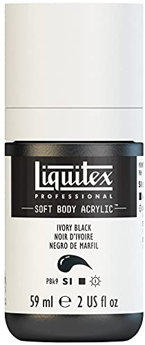 Liquitex Acrylic Paint, Ivory Black, 59 ml (Pack of 1)