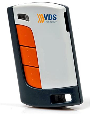 VDS 2x Fernbedienung 5-Kanal 433,92 MHz – Modell E010 – Schwarz/Orange – Kompatibel mit Scheunentor-, Flügeltor- & Schiebetorantrieben – Toröffner für VDS Torantriebssysteme