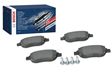 Bosch BP375 - Auto Bremsbeläge vorne - Bosch-Qualität - für leises Bremsen mit wenig Staub - ECE-R90 zertifiziert - kupferfrei - 1 Set mit 4 Bremsbelägen - Mit Zubehör