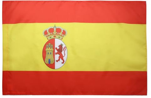 AZ FLAG - Drapeau Espagne Restauration bourbonienne 1785-1931 - 150x90 cm - Drapeau Espagnol Ancien 100% Polyester Avec Fourreau et cordelette - Pavillon 110 g